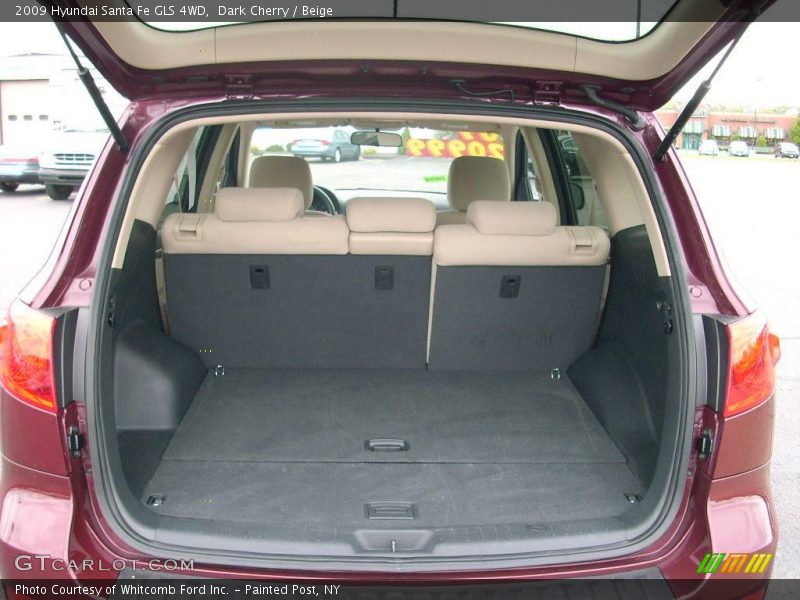 Dark Cherry / Beige 2009 Hyundai Santa Fe GLS 4WD