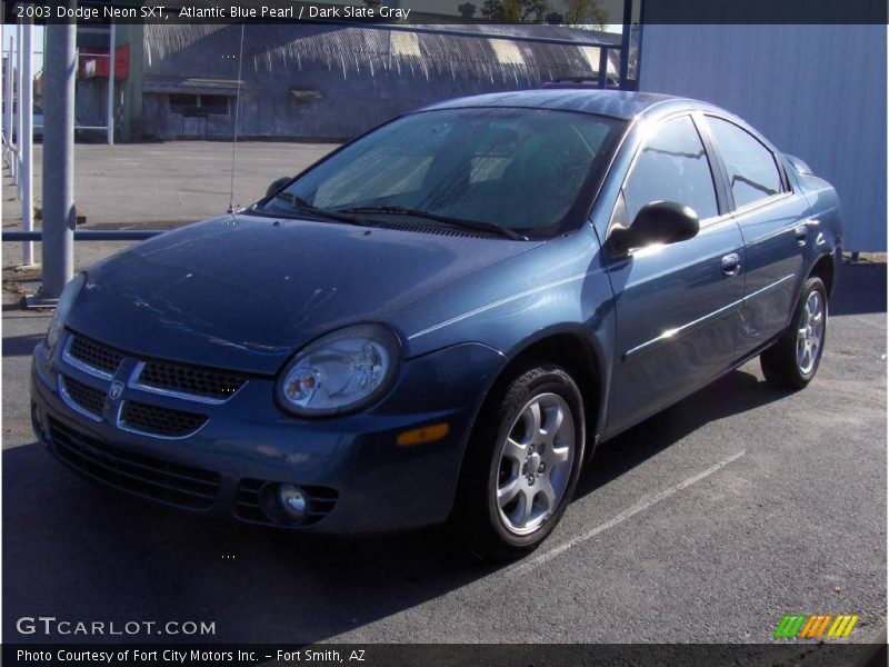 Atlantic Blue Pearl / Dark Slate Gray 2003 Dodge Neon SXT