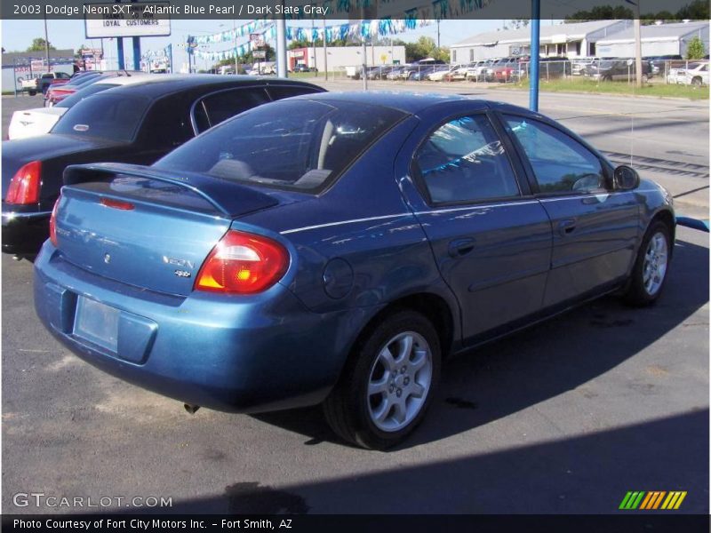Atlantic Blue Pearl / Dark Slate Gray 2003 Dodge Neon SXT