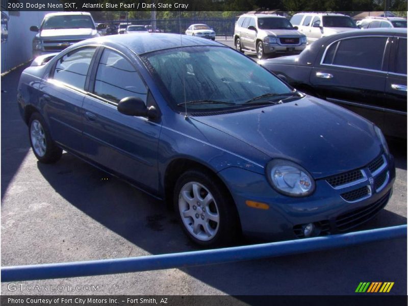 Atlantic Blue Pearl / Dark Slate Gray 2003 Dodge Neon SXT