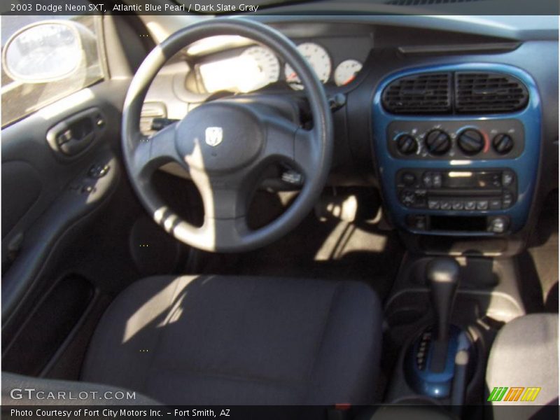 Atlantic Blue Pearl / Dark Slate Gray 2003 Dodge Neon SXT