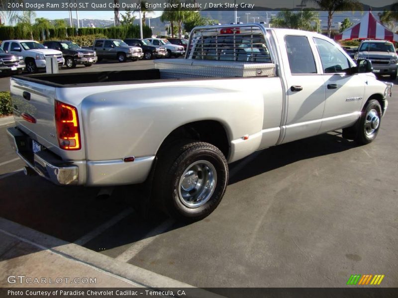 Bright Silver Metallic / Dark Slate Gray 2004 Dodge Ram 3500 SLT Quad Cab Dually