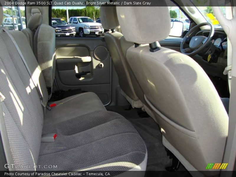 Bright Silver Metallic / Dark Slate Gray 2004 Dodge Ram 3500 SLT Quad Cab Dually