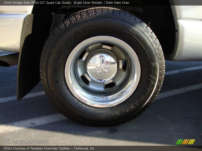 Bright Silver Metallic / Dark Slate Gray 2004 Dodge Ram 3500 SLT Quad Cab Dually
