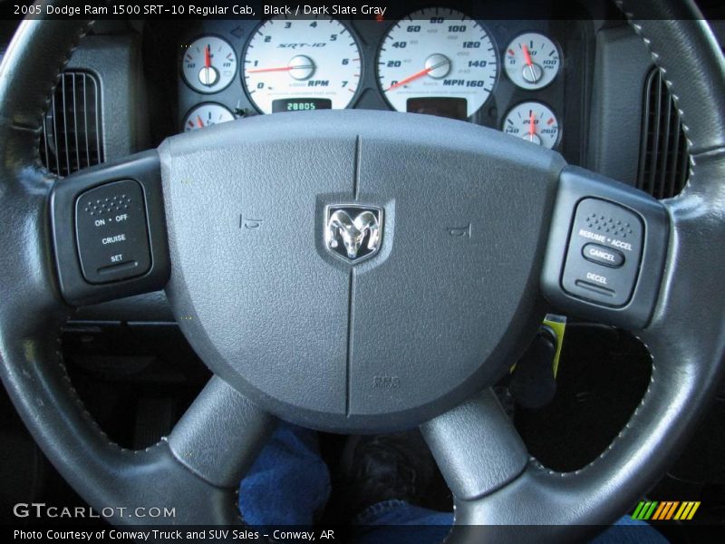 Black / Dark Slate Gray 2005 Dodge Ram 1500 SRT-10 Regular Cab