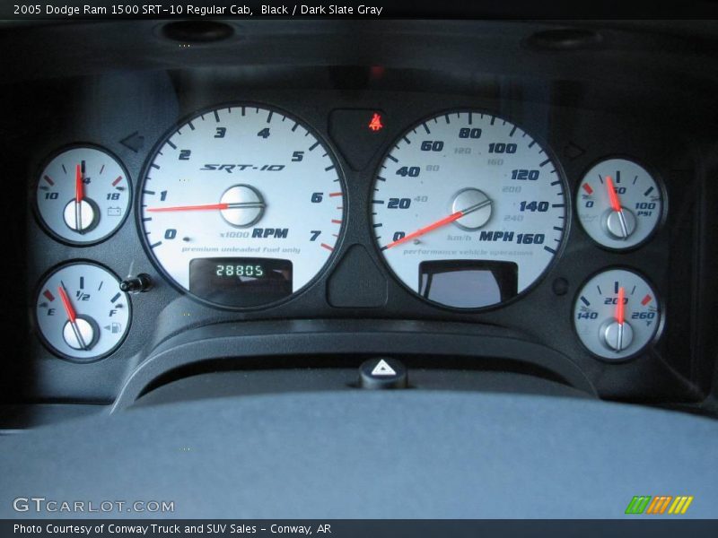 Black / Dark Slate Gray 2005 Dodge Ram 1500 SRT-10 Regular Cab