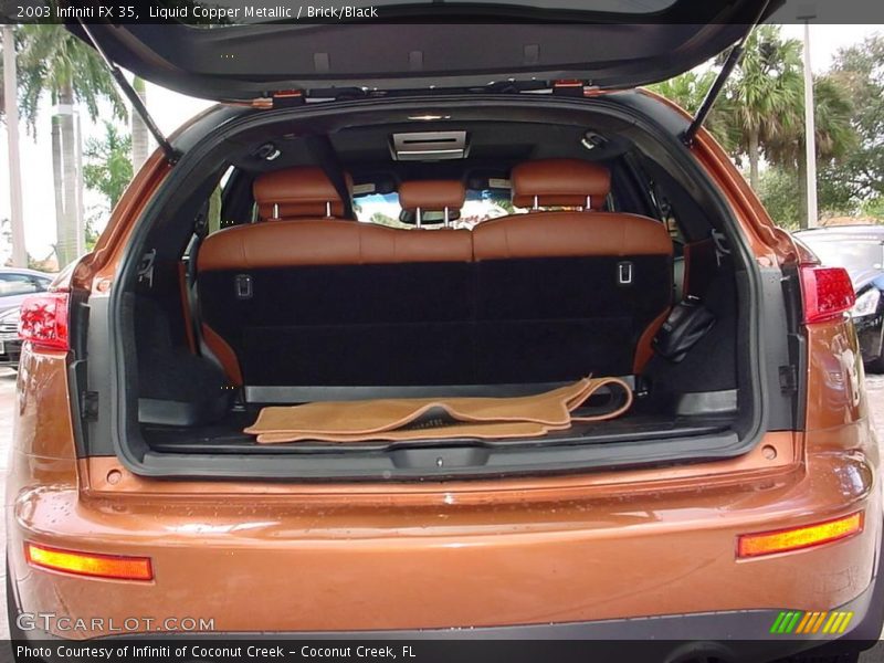 Liquid Copper Metallic / Brick/Black 2003 Infiniti FX 35