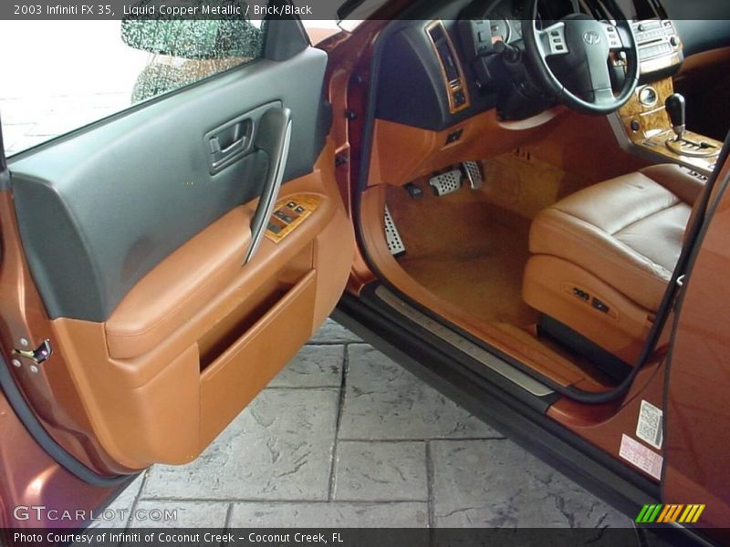 Liquid Copper Metallic / Brick/Black 2003 Infiniti FX 35