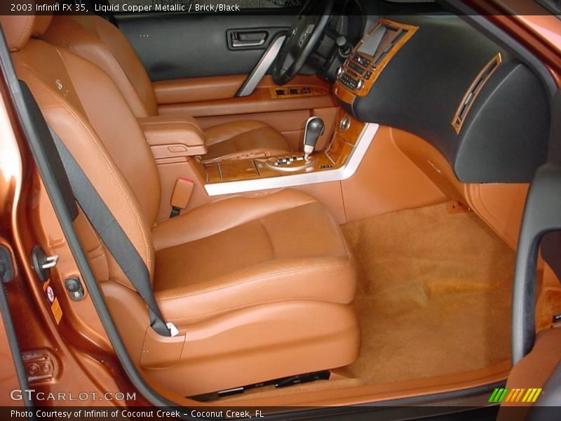 Liquid Copper Metallic / Brick/Black 2003 Infiniti FX 35