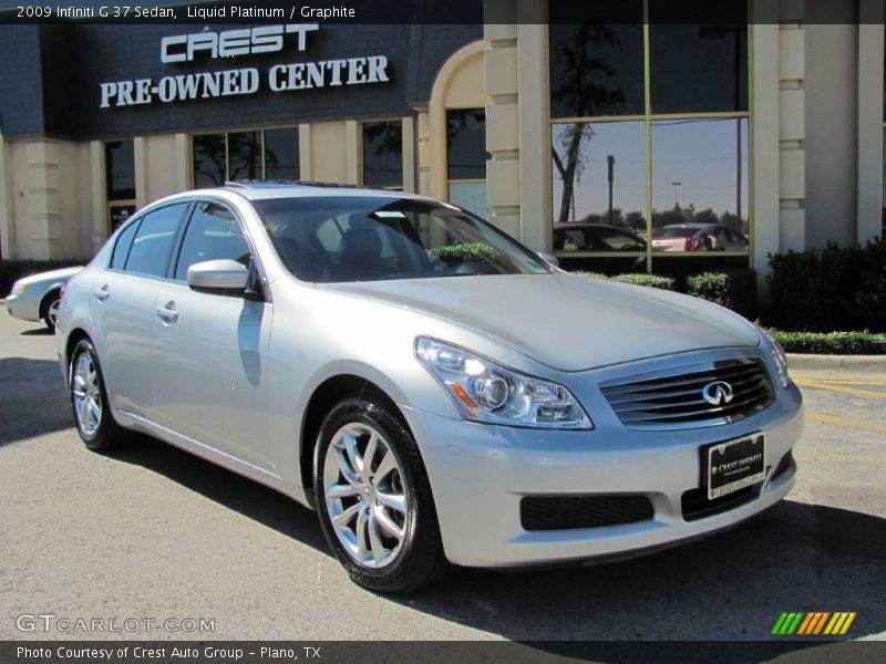 Liquid Platinum / Graphite 2009 Infiniti G 37 Sedan