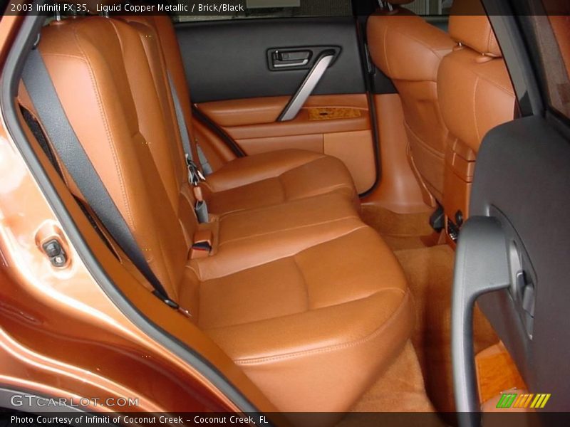 Liquid Copper Metallic / Brick/Black 2003 Infiniti FX 35
