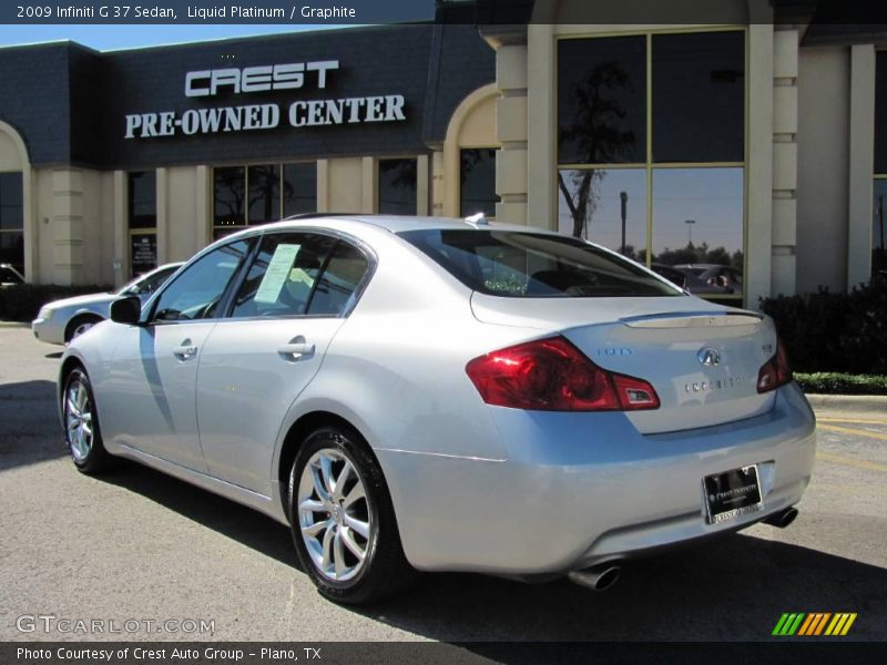 Liquid Platinum / Graphite 2009 Infiniti G 37 Sedan