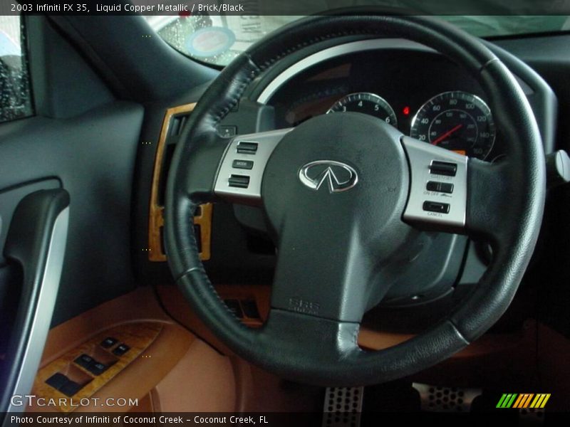 Liquid Copper Metallic / Brick/Black 2003 Infiniti FX 35