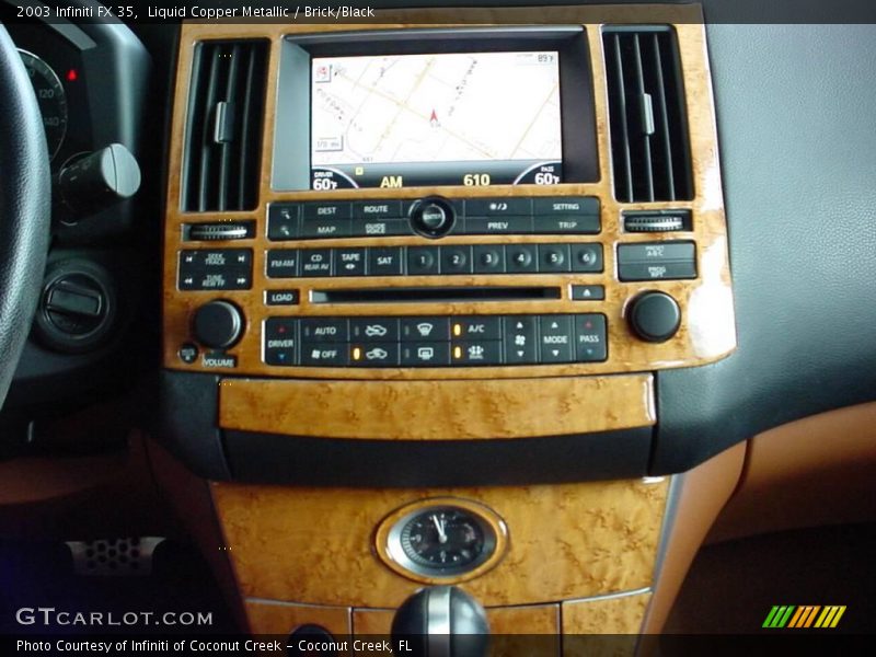 Liquid Copper Metallic / Brick/Black 2003 Infiniti FX 35