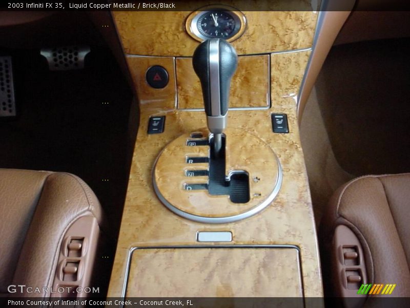 Liquid Copper Metallic / Brick/Black 2003 Infiniti FX 35