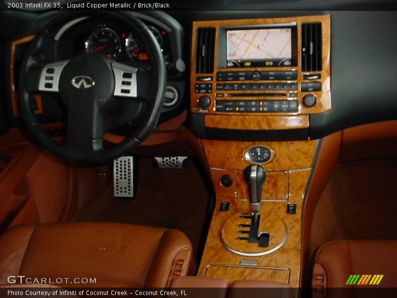 Liquid Copper Metallic / Brick/Black 2003 Infiniti FX 35