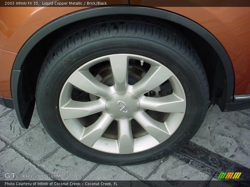 Liquid Copper Metallic / Brick/Black 2003 Infiniti FX 35