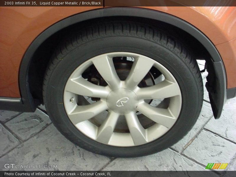 Liquid Copper Metallic / Brick/Black 2003 Infiniti FX 35