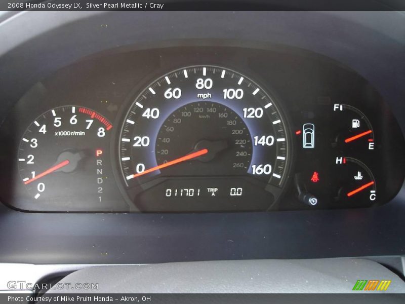 Silver Pearl Metallic / Gray 2008 Honda Odyssey LX