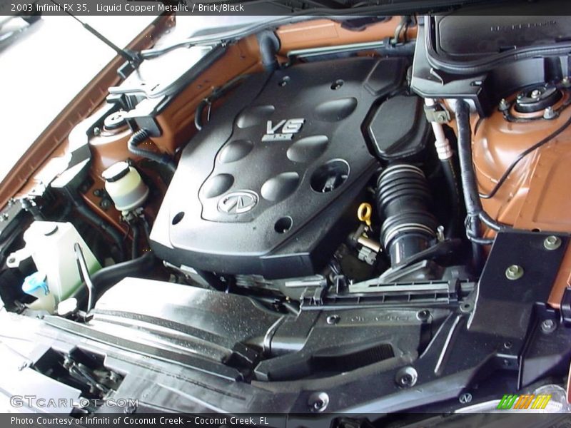 Liquid Copper Metallic / Brick/Black 2003 Infiniti FX 35