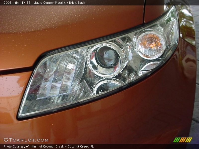 Liquid Copper Metallic / Brick/Black 2003 Infiniti FX 35