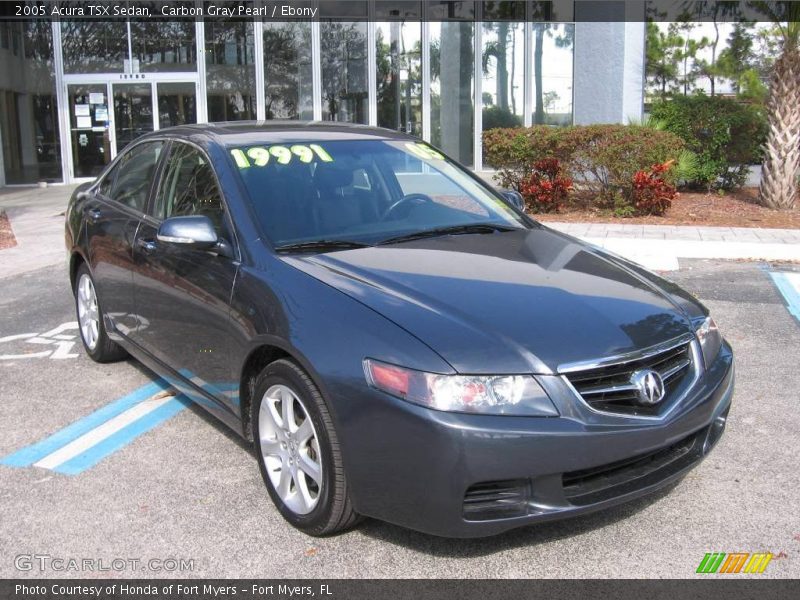 Carbon Gray Pearl / Ebony 2005 Acura TSX Sedan