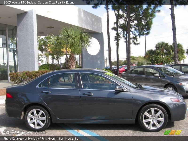 Carbon Gray Pearl / Ebony 2005 Acura TSX Sedan