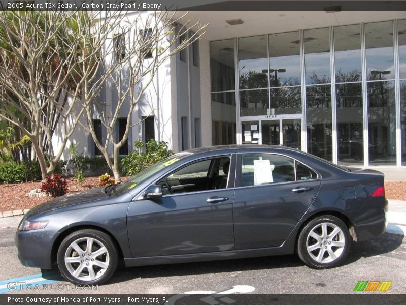 Carbon Gray Pearl / Ebony 2005 Acura TSX Sedan