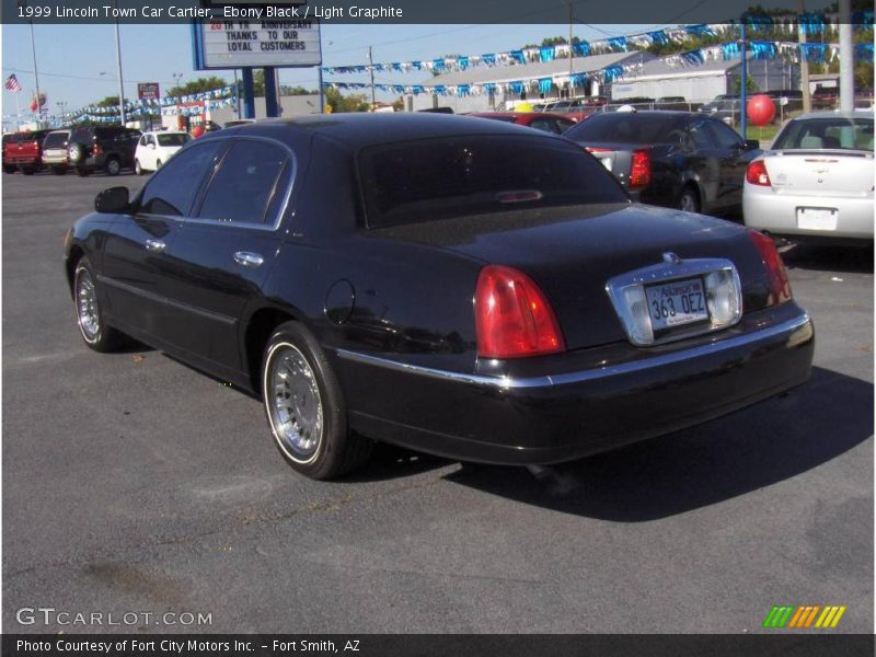 Ebony Black / Light Graphite 1999 Lincoln Town Car Cartier