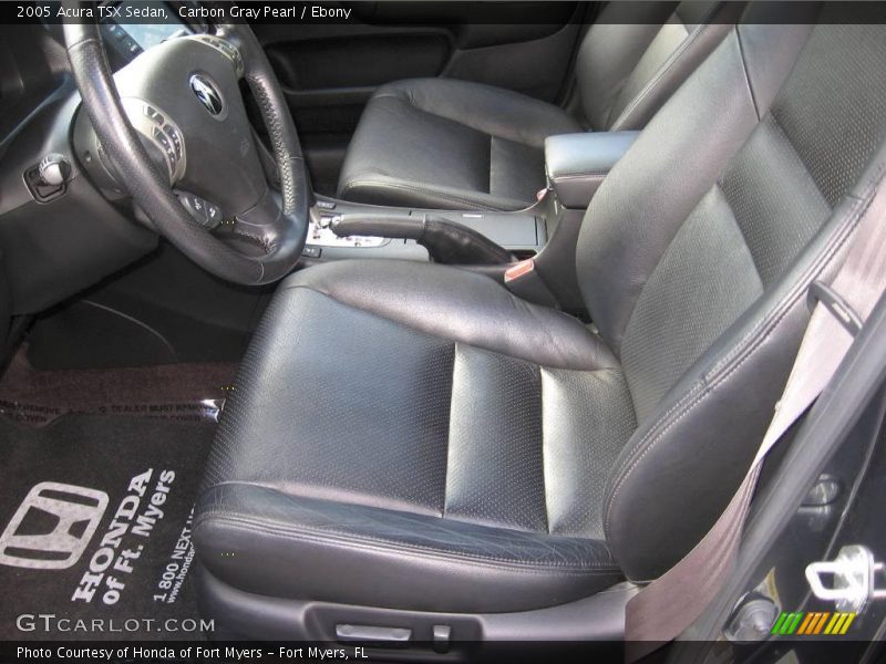 Carbon Gray Pearl / Ebony 2005 Acura TSX Sedan