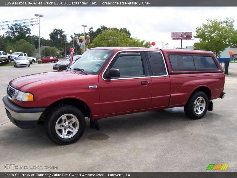 Toreador Red Metallic / Gray 1999 Mazda B-Series Truck B2500 SE Extended Cab