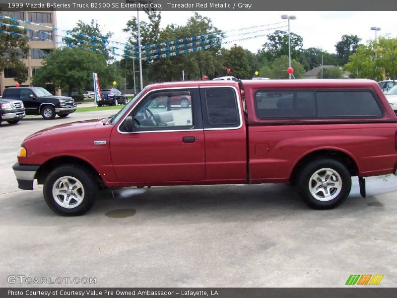 Toreador Red Metallic / Gray 1999 Mazda B-Series Truck B2500 SE Extended Cab