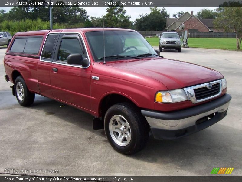 Toreador Red Metallic / Gray 1999 Mazda B-Series Truck B2500 SE Extended Cab