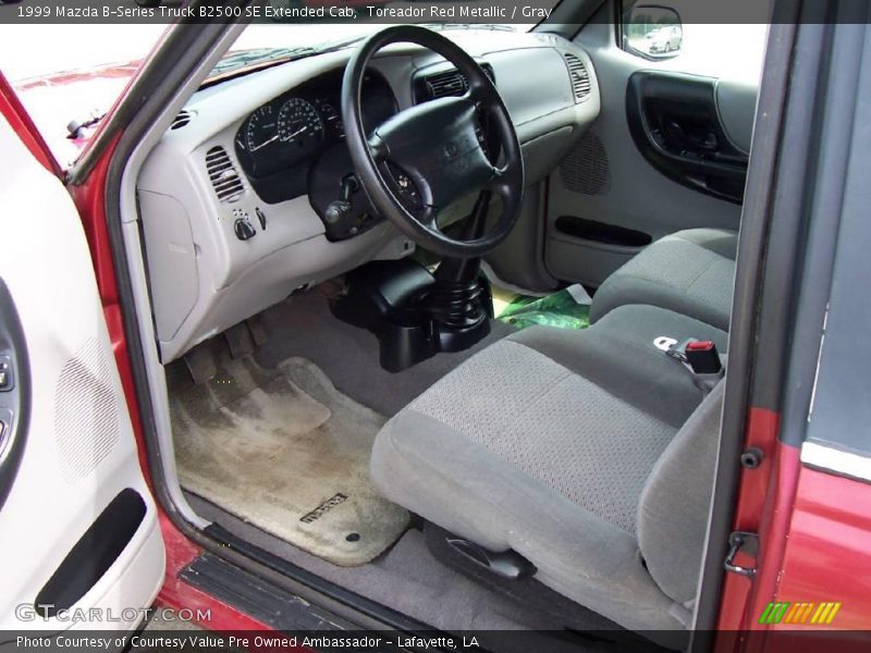 Toreador Red Metallic / Gray 1999 Mazda B-Series Truck B2500 SE Extended Cab