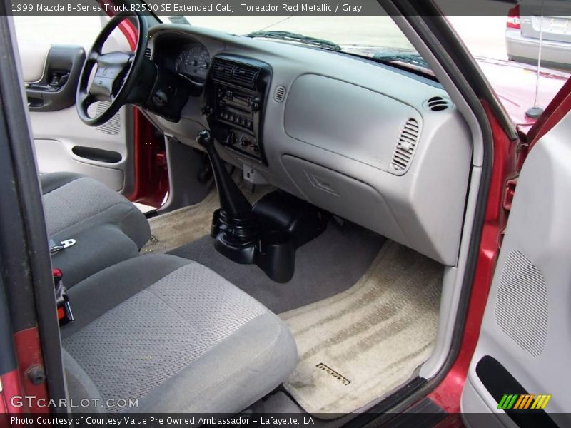 Toreador Red Metallic / Gray 1999 Mazda B-Series Truck B2500 SE Extended Cab