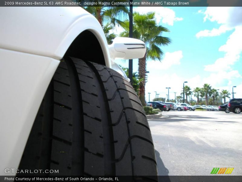designo Magno Cashmere Matte White / AMG Tabago Brown 2009 Mercedes-Benz SL 63 AMG Roadster