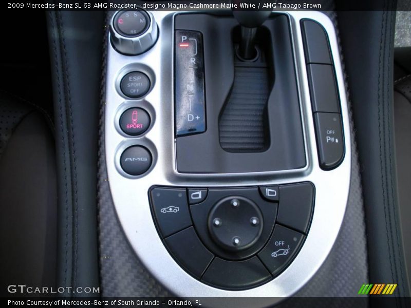 designo Magno Cashmere Matte White / AMG Tabago Brown 2009 Mercedes-Benz SL 63 AMG Roadster