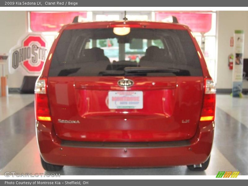 Claret Red / Beige 2009 Kia Sedona LX