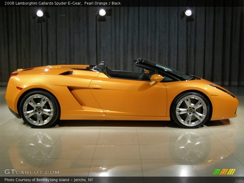 Pearl Orange / Black 2008 Lamborghini Gallardo Spyder E-Gear