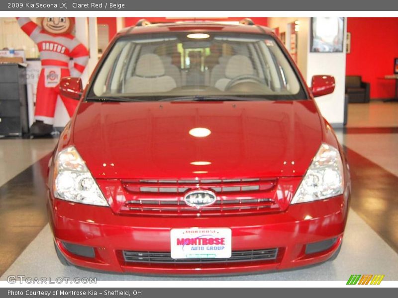 Claret Red / Beige 2009 Kia Sedona LX