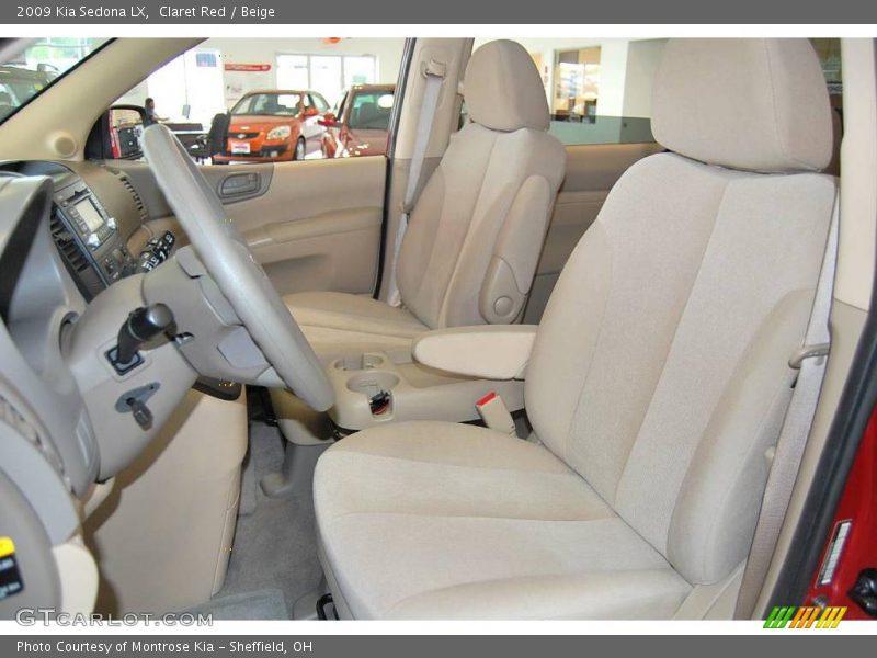 Claret Red / Beige 2009 Kia Sedona LX