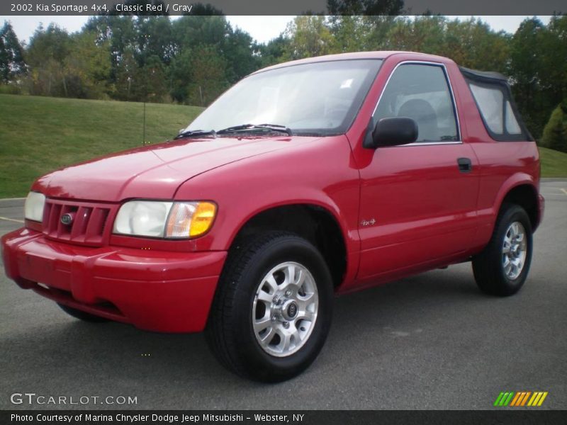 Classic Red / Gray 2002 Kia Sportage 4x4
