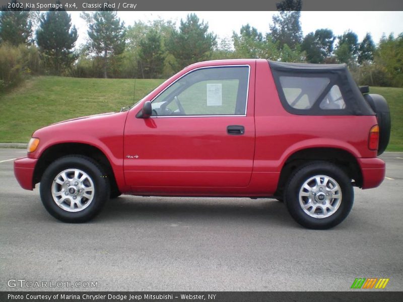 Classic Red / Gray 2002 Kia Sportage 4x4
