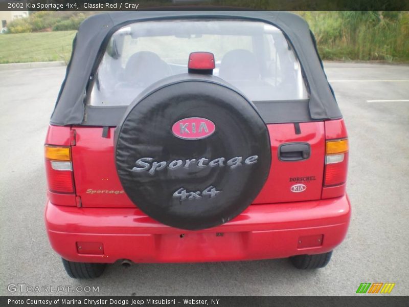 Classic Red / Gray 2002 Kia Sportage 4x4