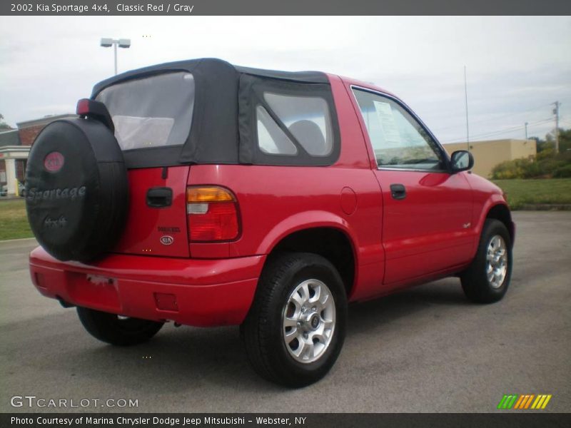 Classic Red / Gray 2002 Kia Sportage 4x4