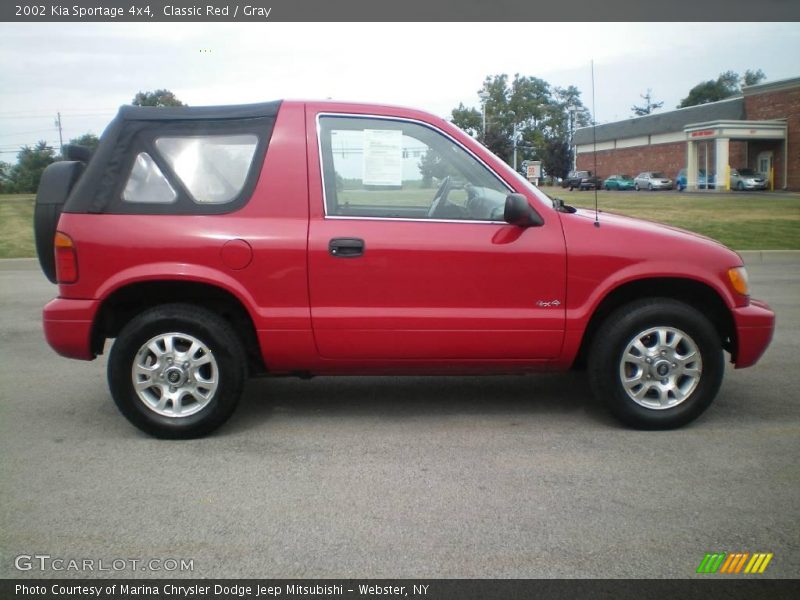 Classic Red / Gray 2002 Kia Sportage 4x4