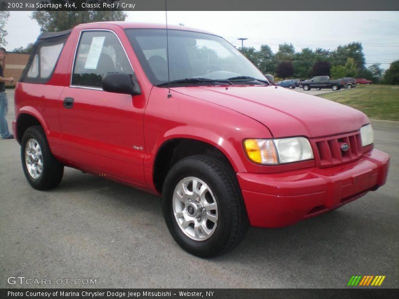 Classic Red / Gray 2002 Kia Sportage 4x4