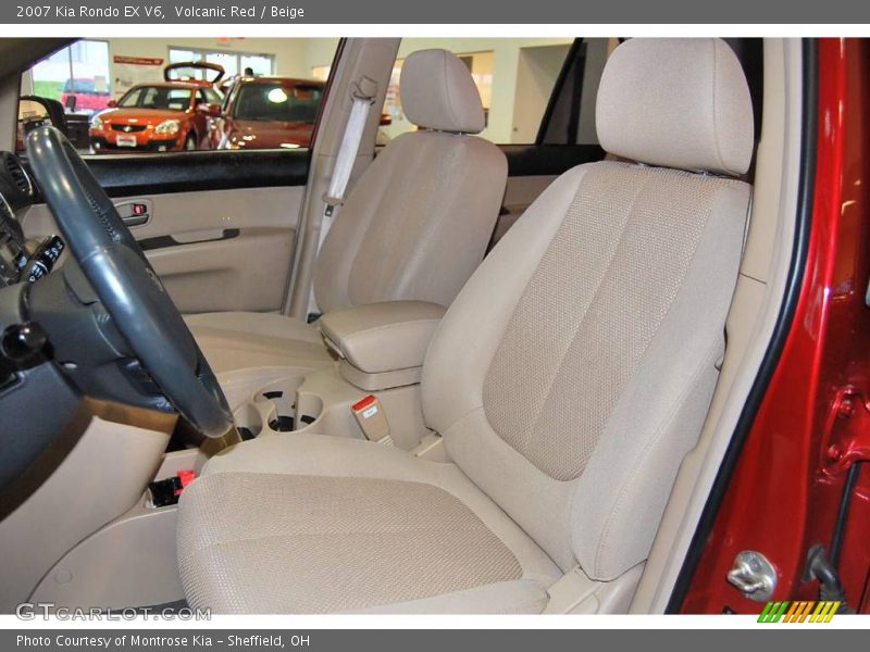 Volcanic Red / Beige 2007 Kia Rondo EX V6