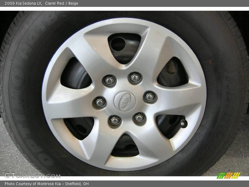 Claret Red / Beige 2009 Kia Sedona LX