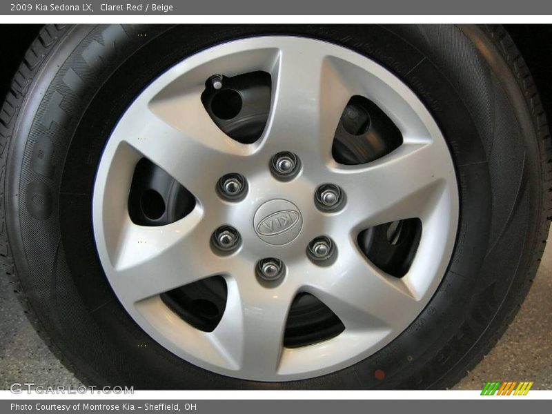 Claret Red / Beige 2009 Kia Sedona LX